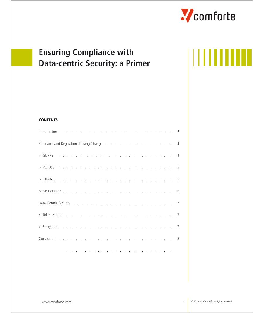 Ensuring Compliance with Data-centric Security: A Primer