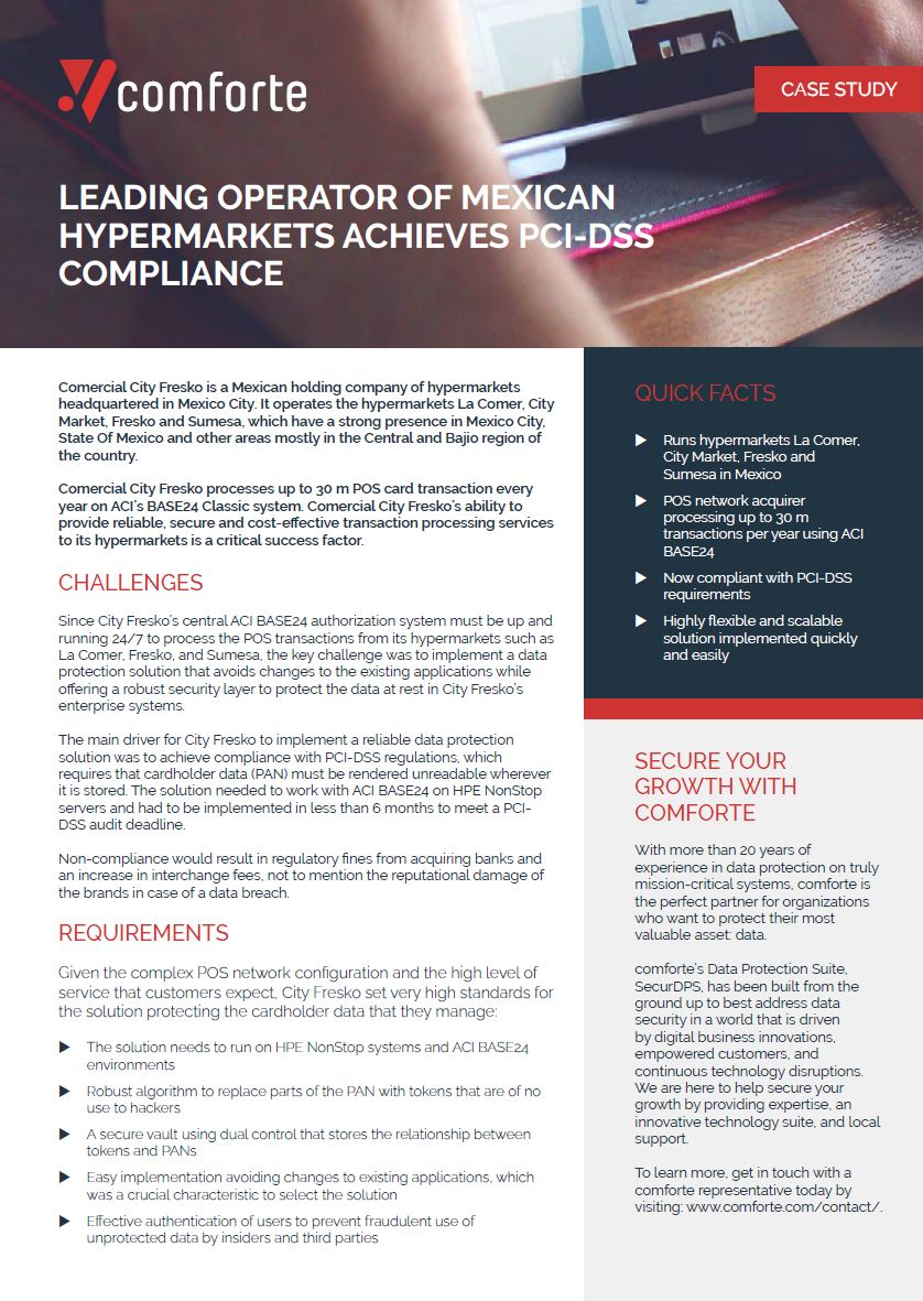 Success Story: City Fresko achieves PCI-DSS compliance with tokenization