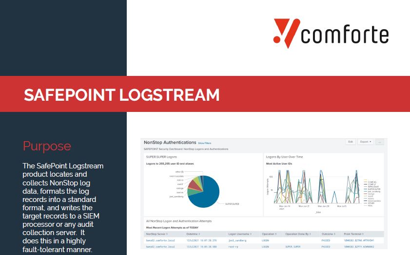 SafePoint Logstream Fact Sheet Resources comforte