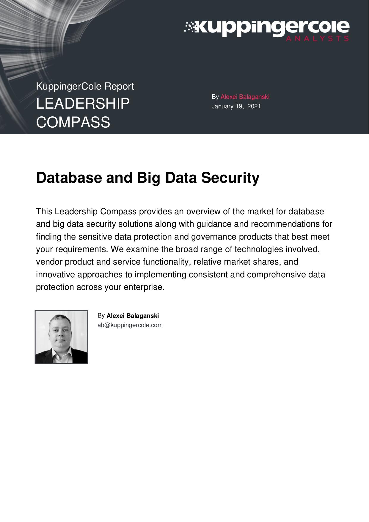 Report: Leadership Compass Database and Big Data Security