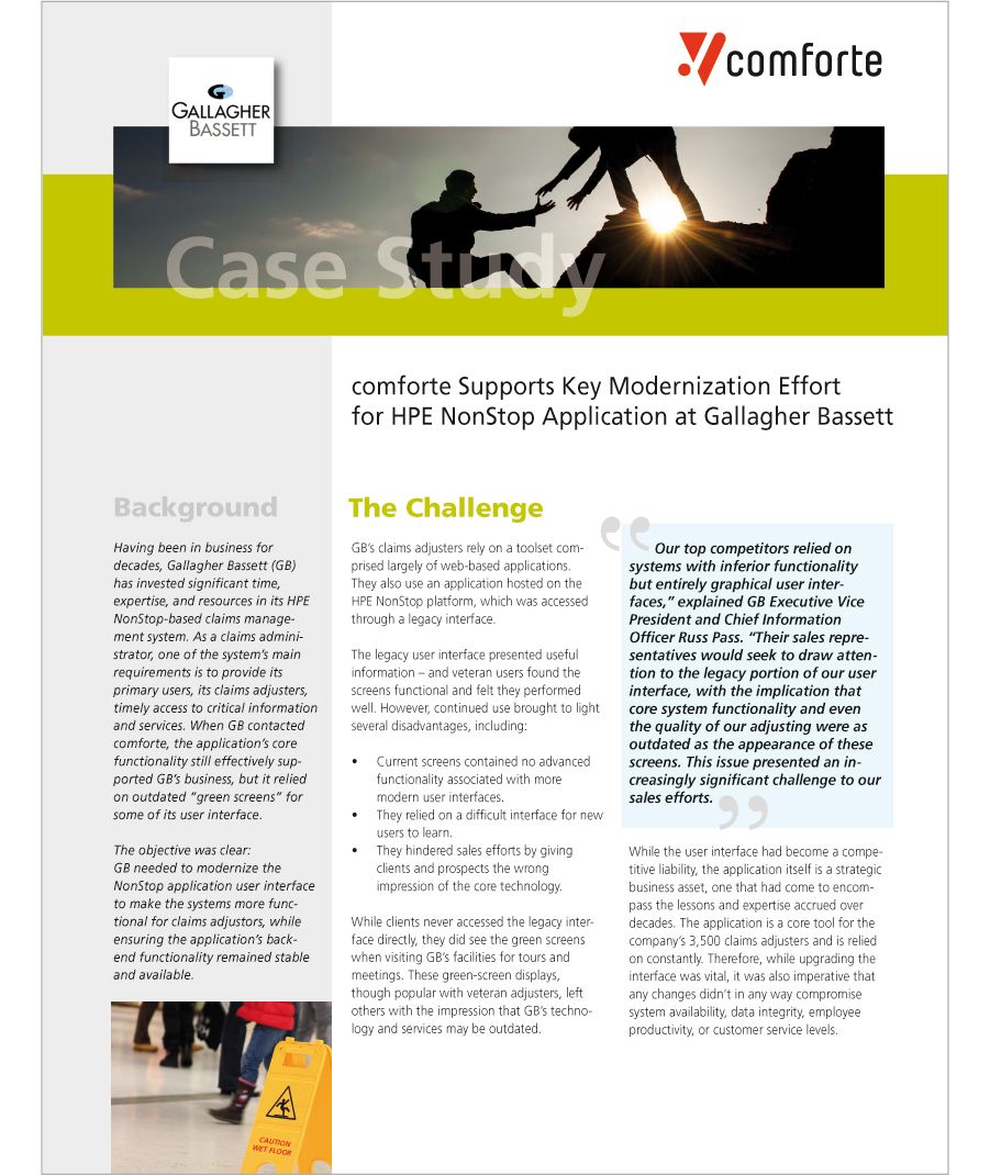 Gallagher Bassett modernizes claims management on HPE NonStop