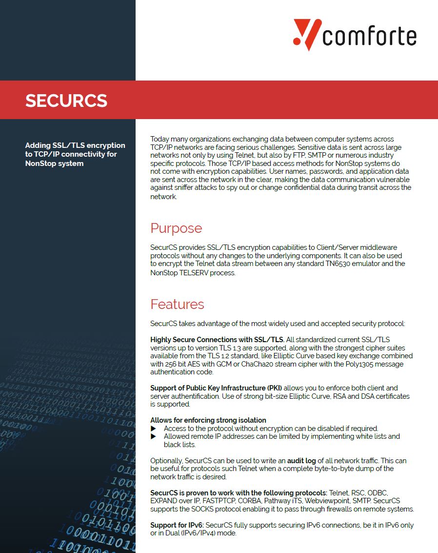 Fact sheet: SecurCS