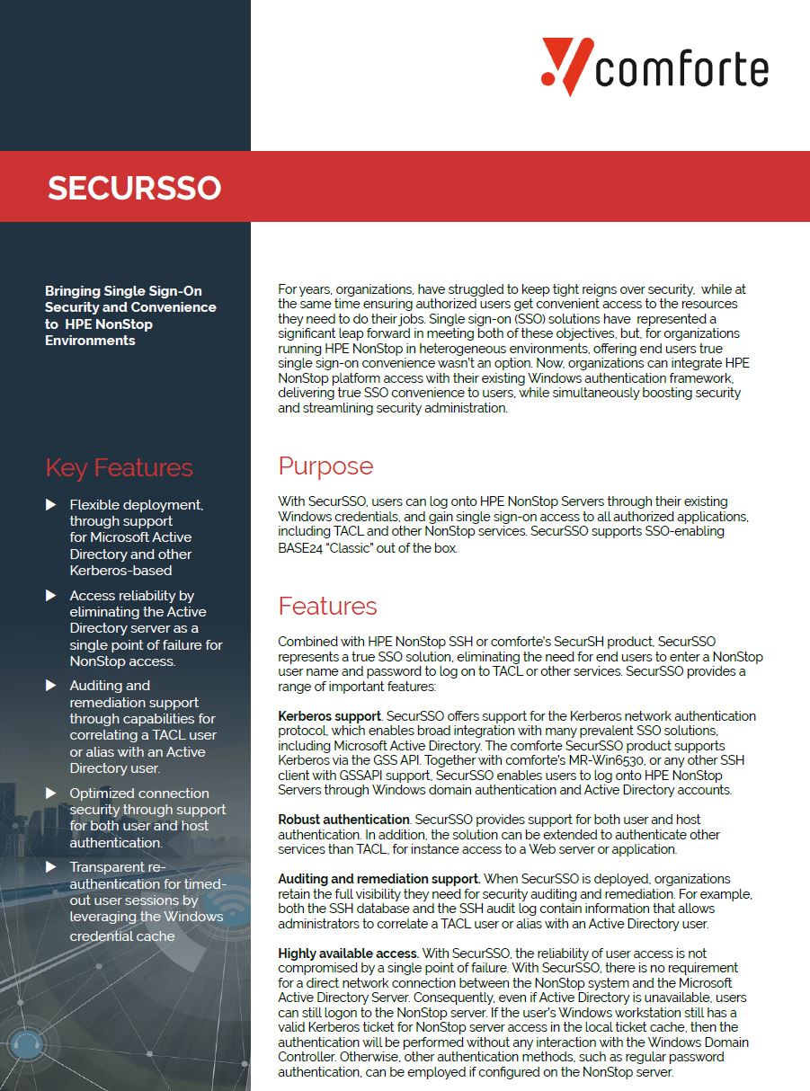 Fact sheet: SecurSSO
