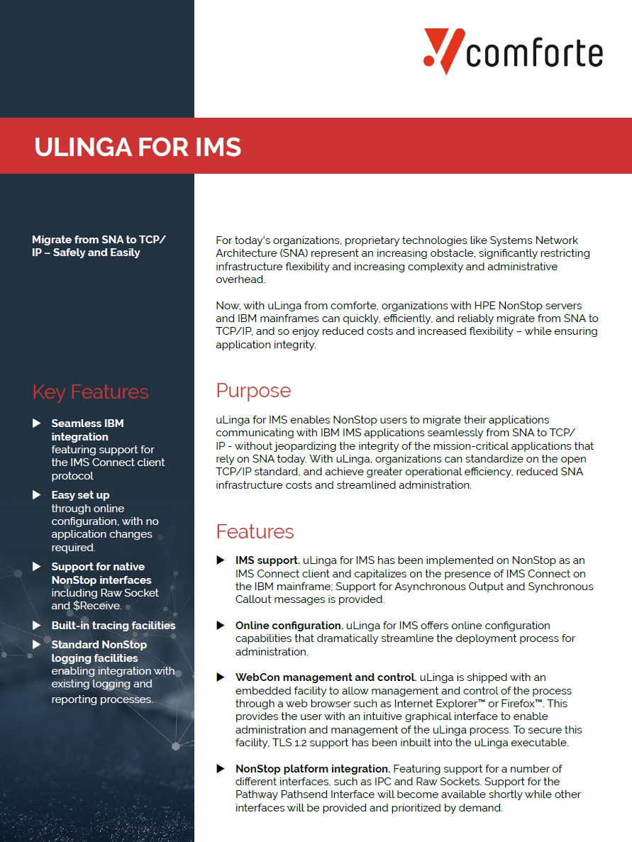 Fact sheet: uLinga for IMS